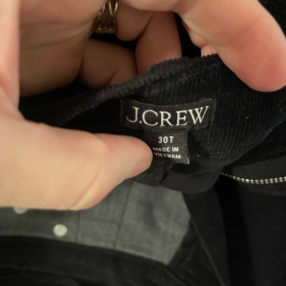 J.Crew Black Flared Corduroys